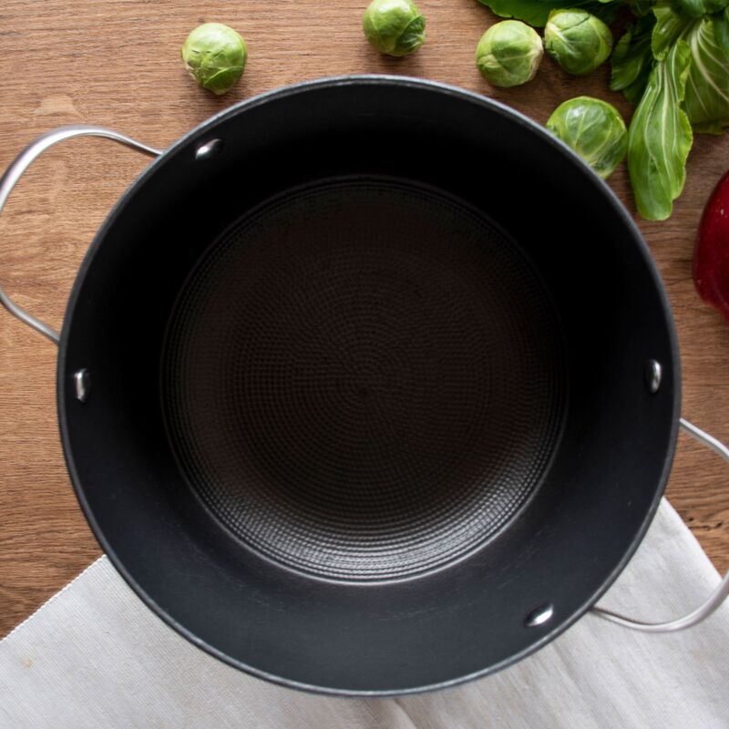 Stegegryde med Glaslåg Letvægtsstøbejern 24 cm.