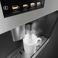 60 cm indbygget kaffemaskine i rustfrit stål