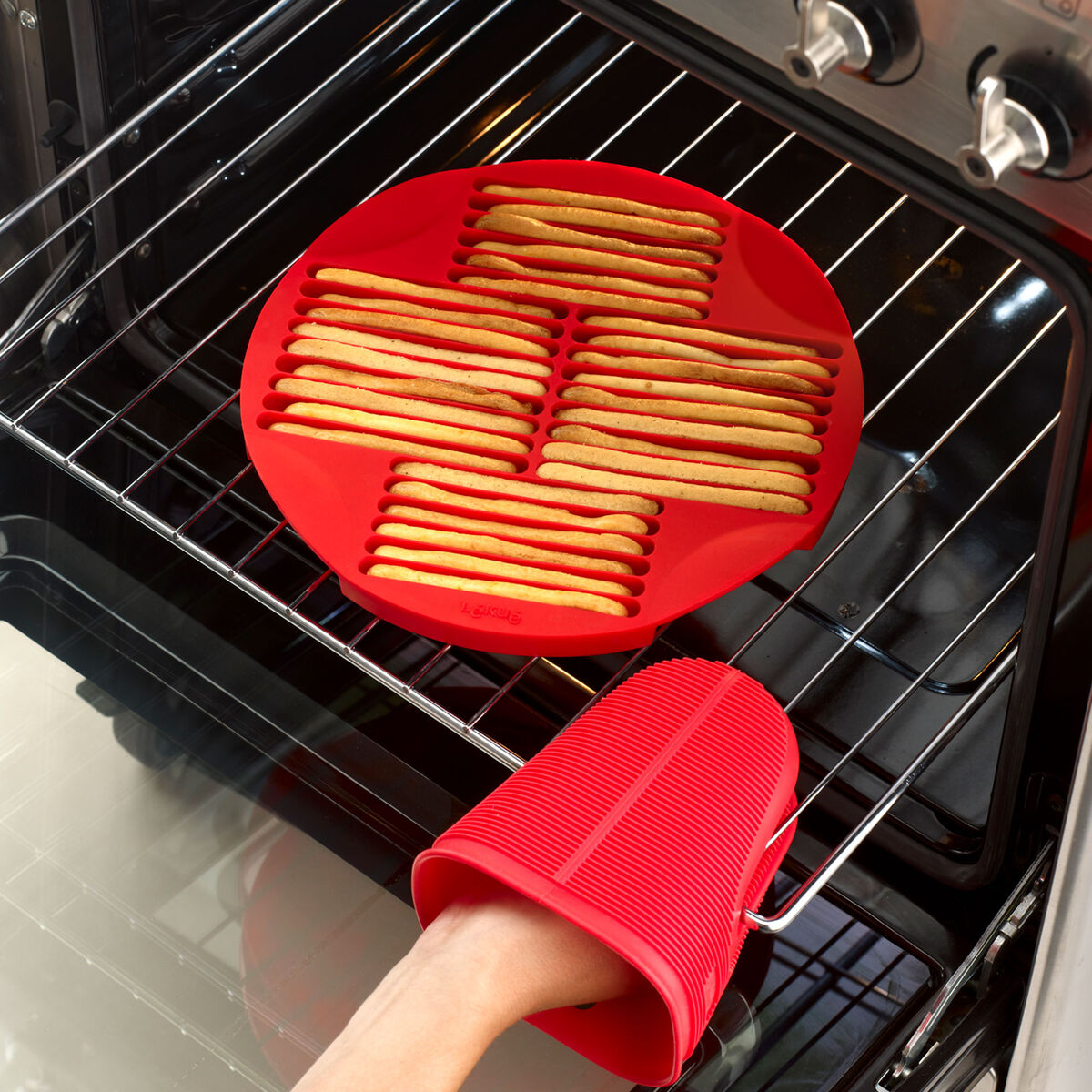 Silikonform för brödpinnar, brun