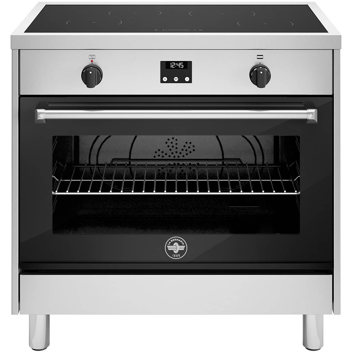 AMN964IEXE Induktionsspis 4 zoner, 90 cm, rostfritt stål