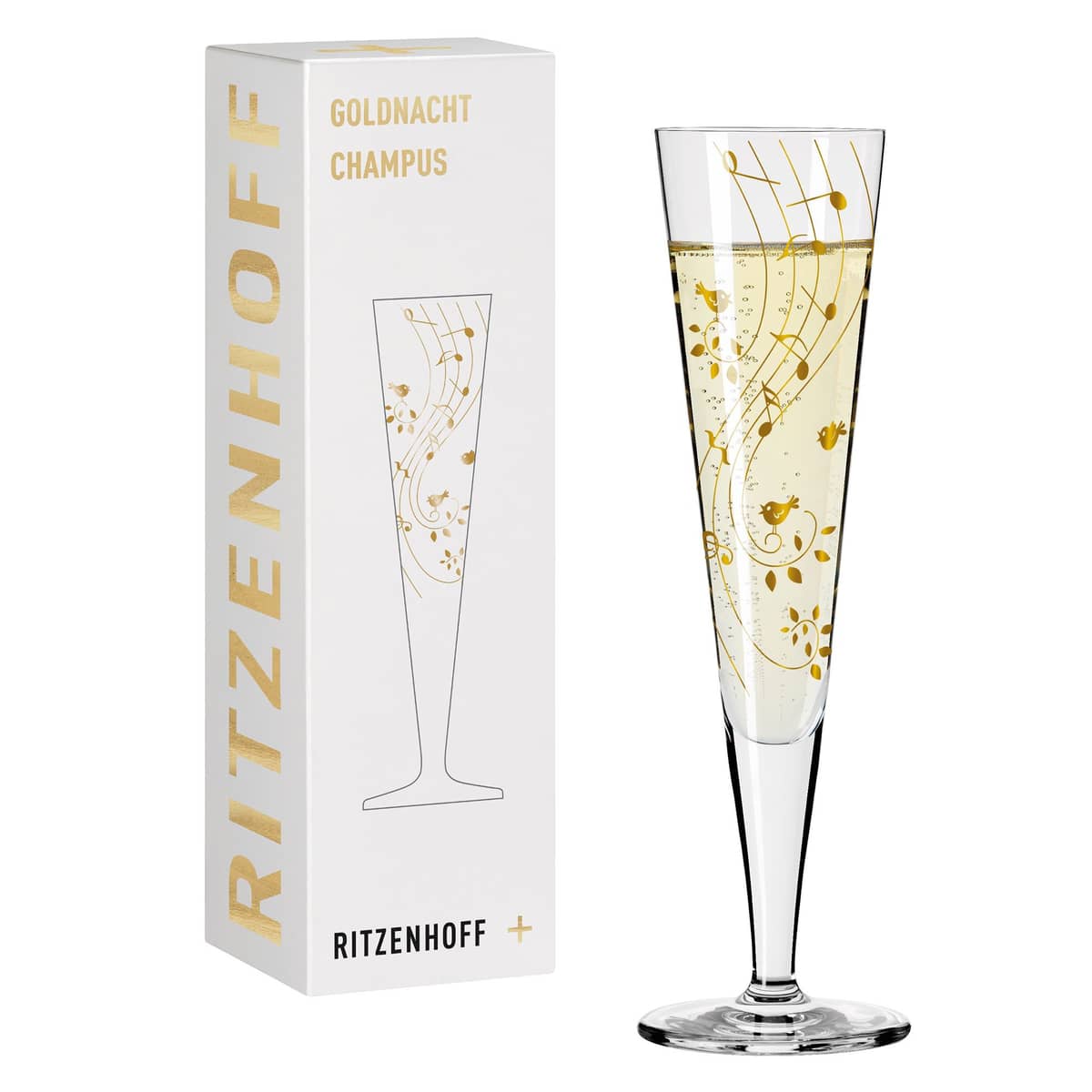Goldnacht champagneglas, NO:2