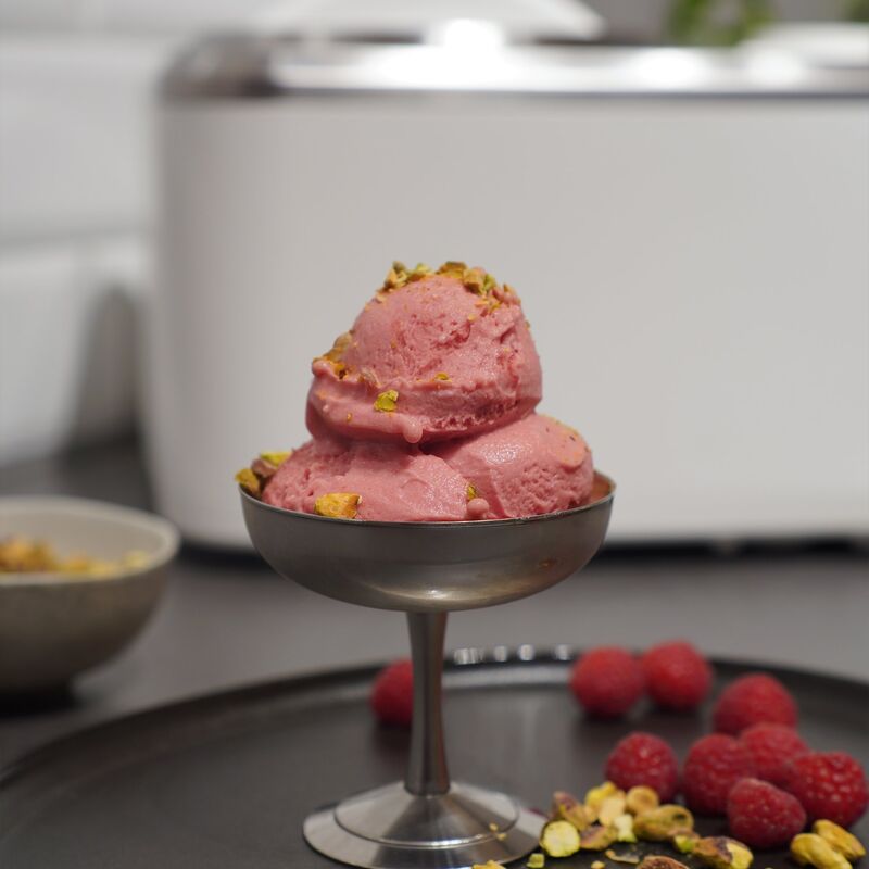 Iskremmaskin 1,5 liter, hvit