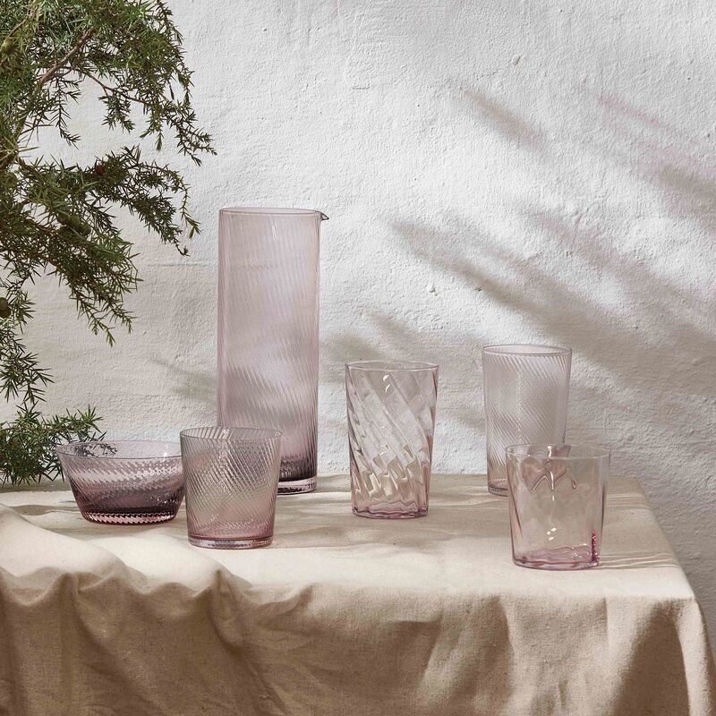 RAW Unique Swirl skål Ø12,5 cm, pink