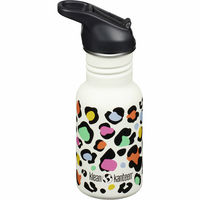 Kid Classic Narrow Flip vattenflaska 355 ml, leopard print
