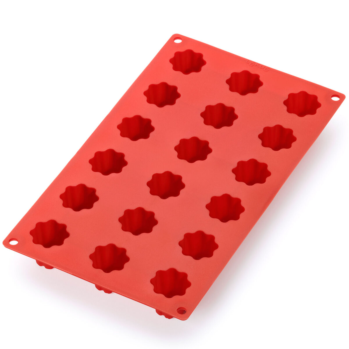 Bordelais Mini-Cannelé silikonform, röd