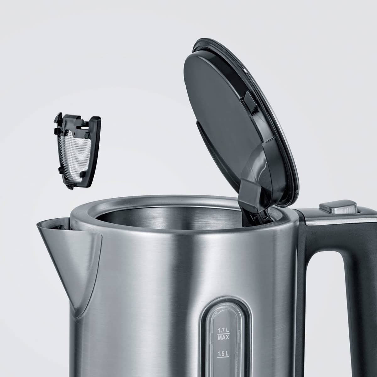 Elkedel 1,7 liter, stål