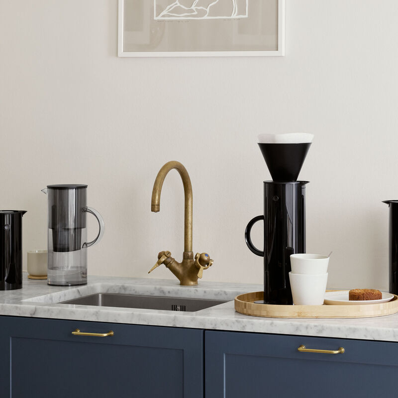 termoskanna 1 liter - ABS Svart