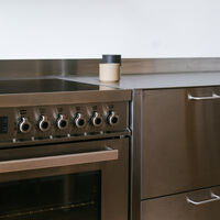 PRO64I1EXT2 Professional induktionsspis 60 cm med 4 zoner och 1 ugn, rostfritt stål