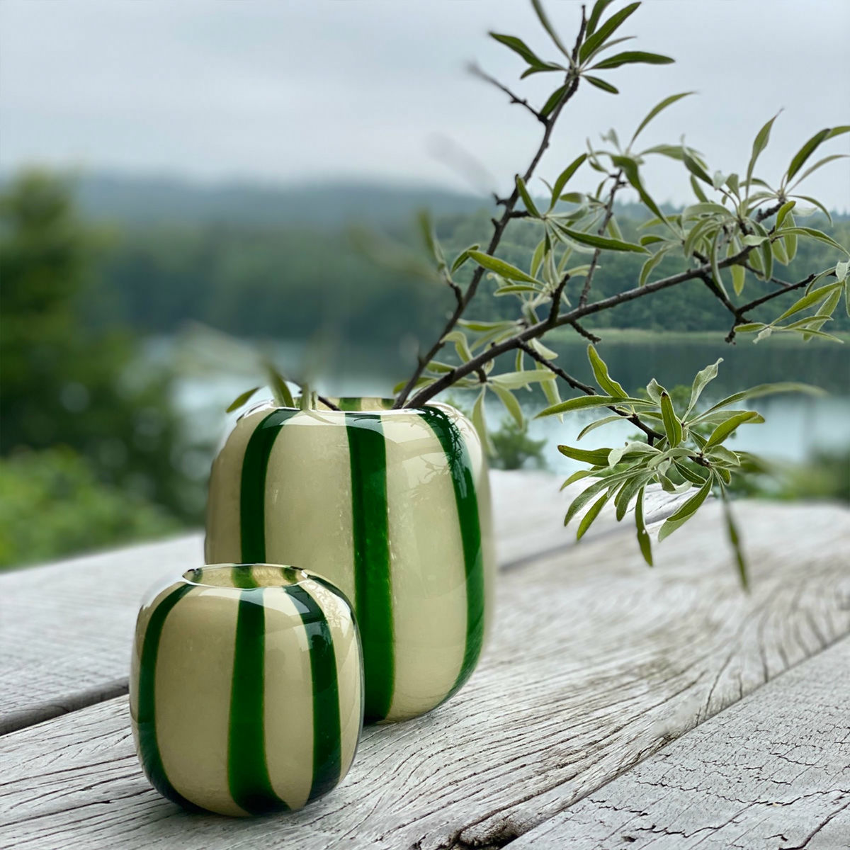 Hope vase 16 cm, grønn