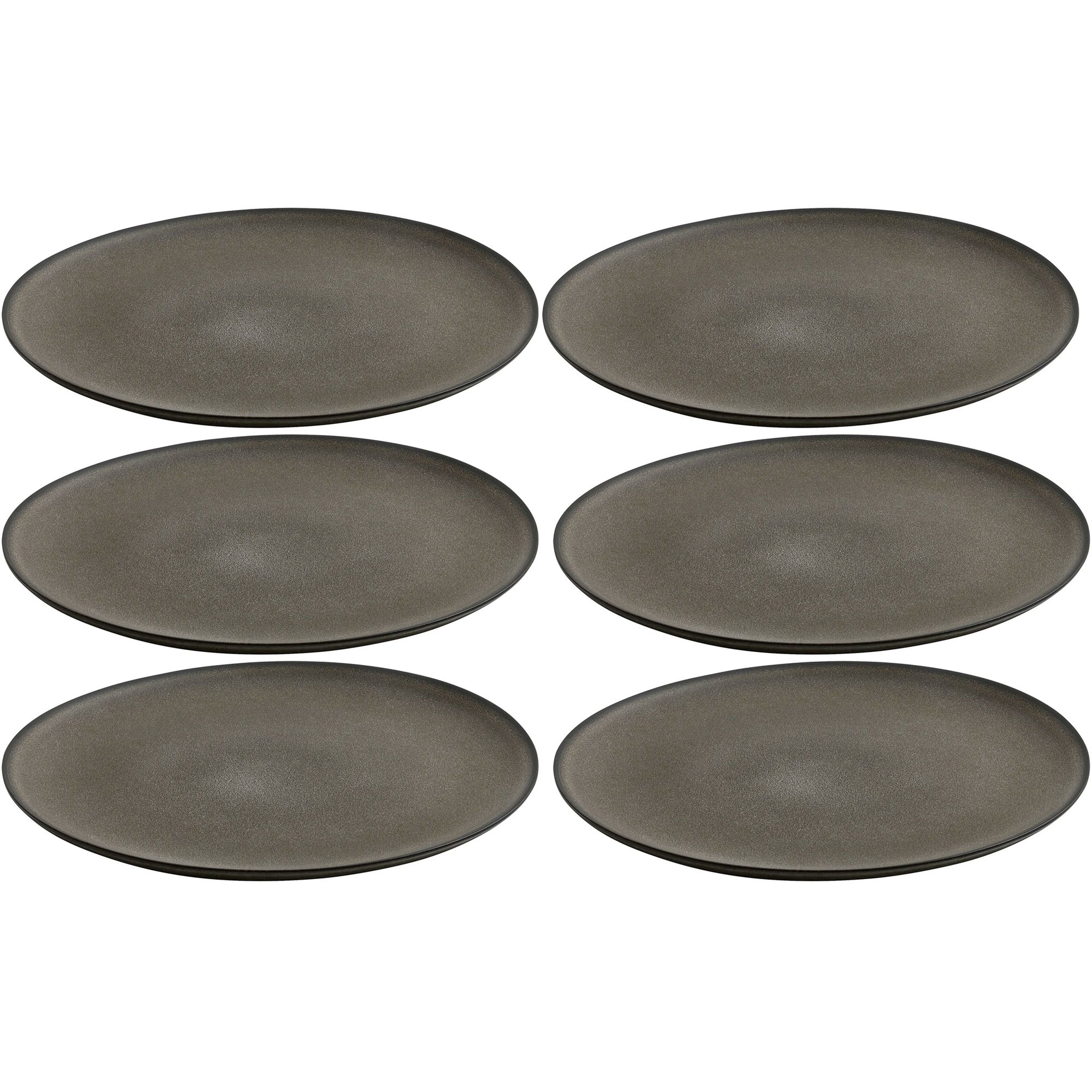 RAW frukosttallrik 23 cm, 6 st, forest brown