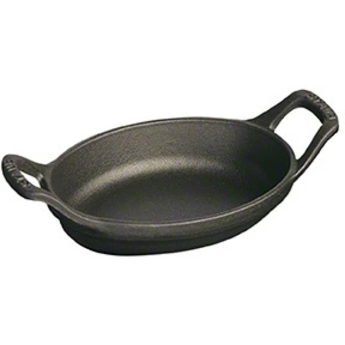 Uuninkestävä La Cocotte Oval -lautanen, 15cm. 0,6 litraa, musta