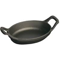 Uuninkestävä La Cocotte Oval -lautanen, 15cm. 0,6 litraa, musta