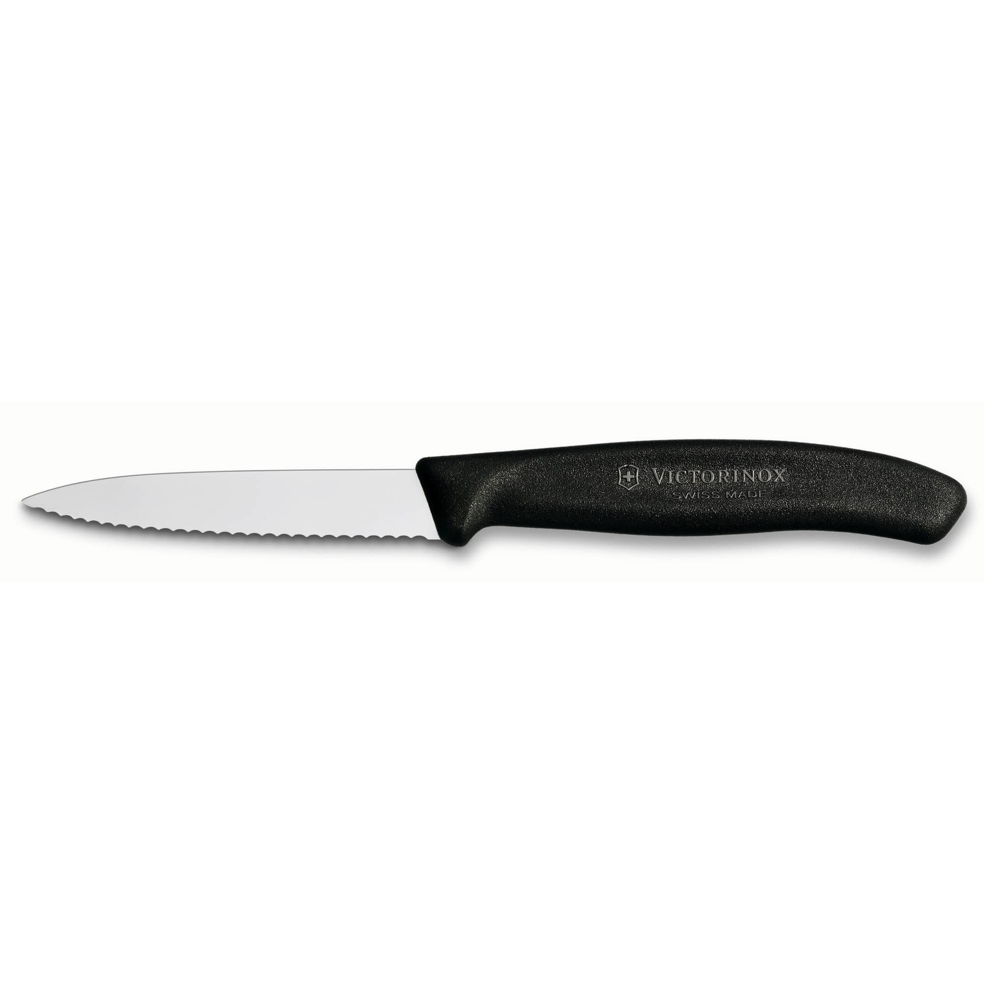 Swiss Classic grønnsaks- og skrellekniv 8 cm Svart
