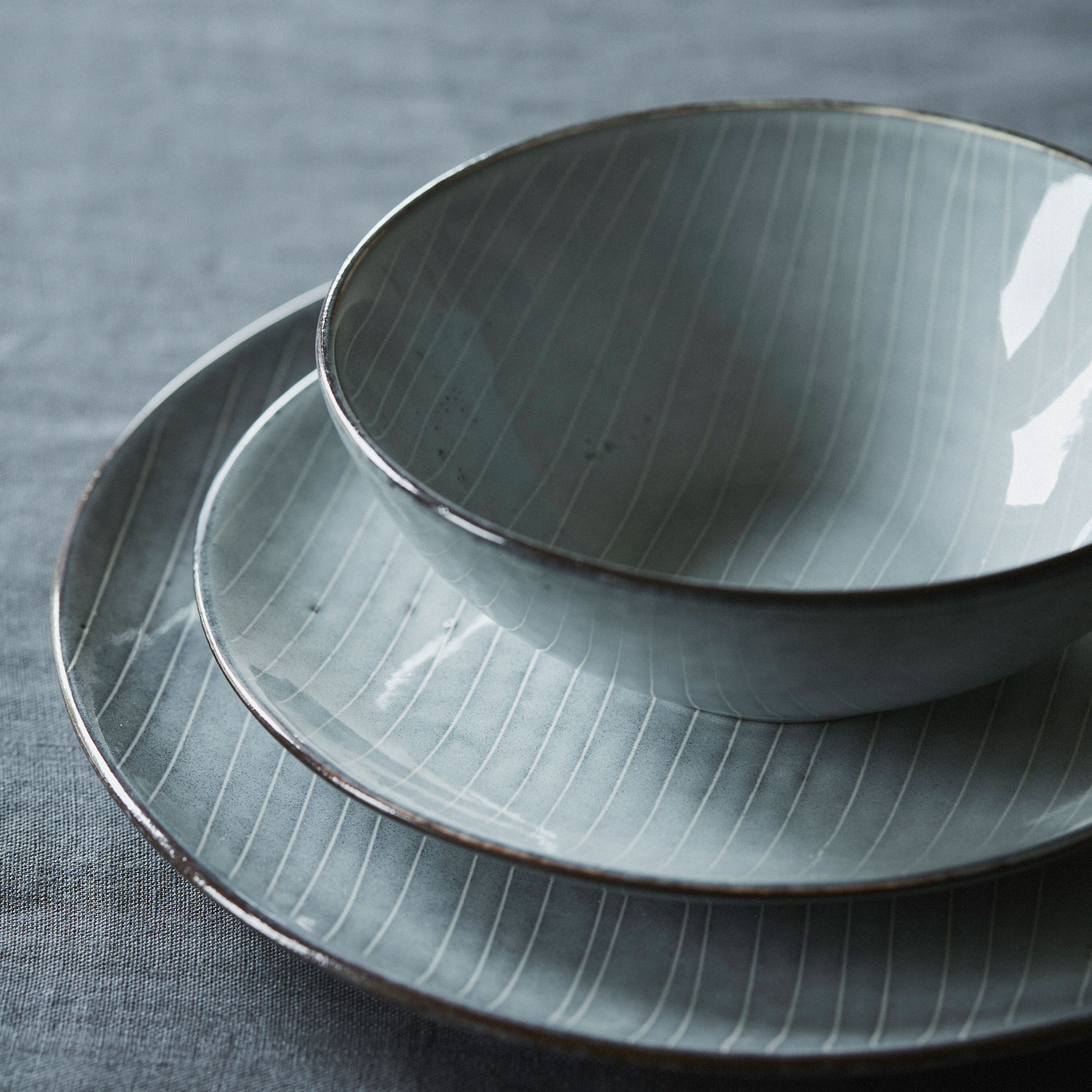 Skål i stengods 'Nordic Sea', 20 cm