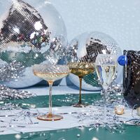 Opacity champagneglas 30 cl, brun, 2-pack