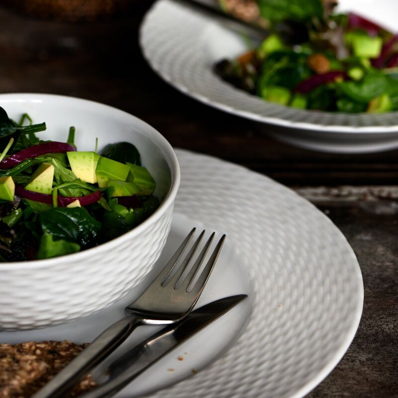 Basket bolle 23 cm, 60 cl, hvit