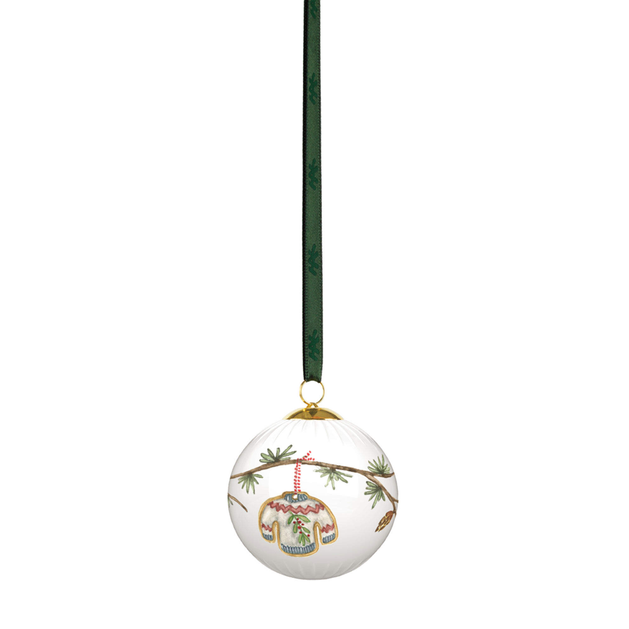 Kähler Hammershøi Christmas 2025 julkula 6 cm, vit
