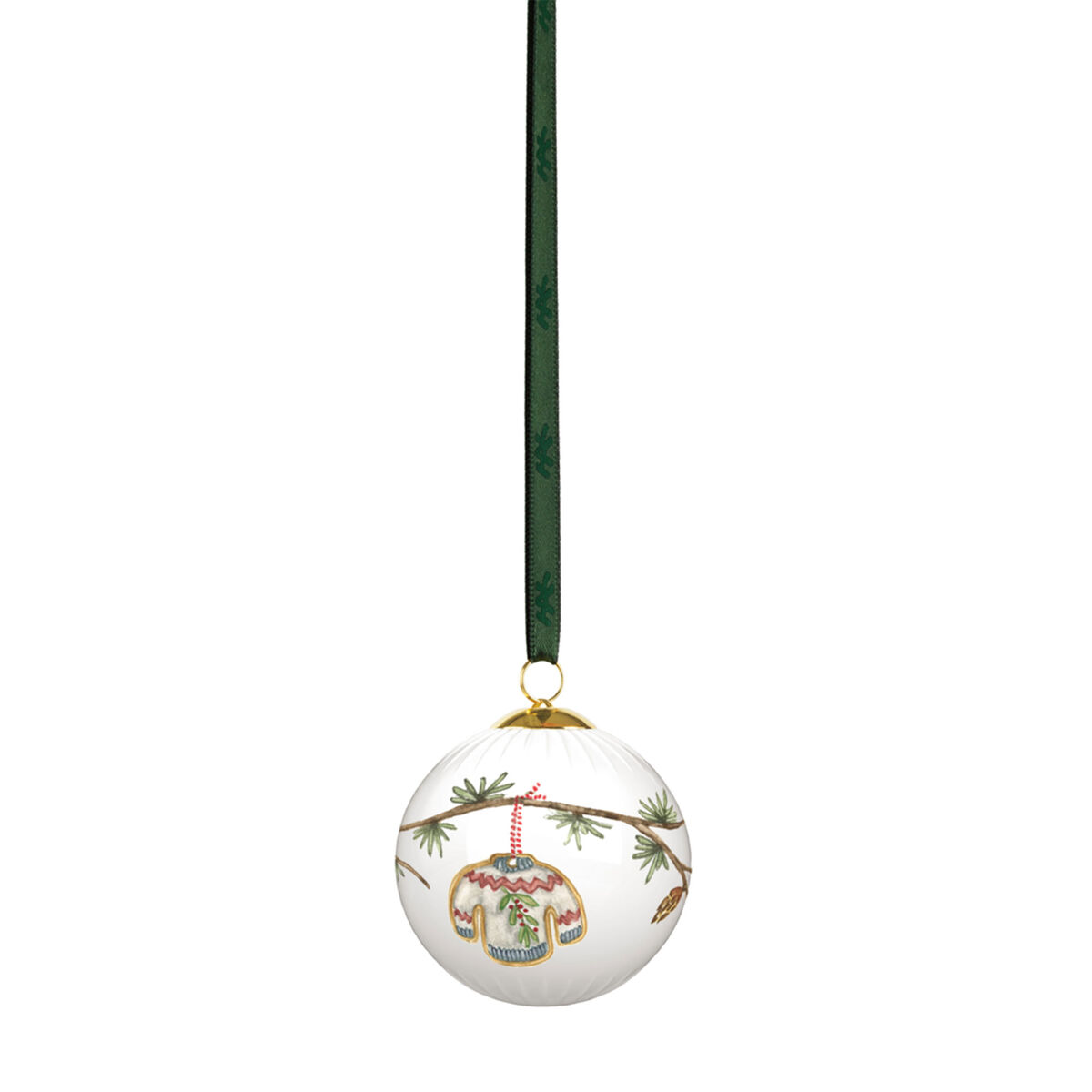 Kähler Hammershøi Christmas 2025 julkula 6 cm, vit