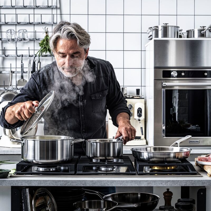 Cookware Collection Kasserolle m/låg rustfri stål 1,5 liter, 16 cm