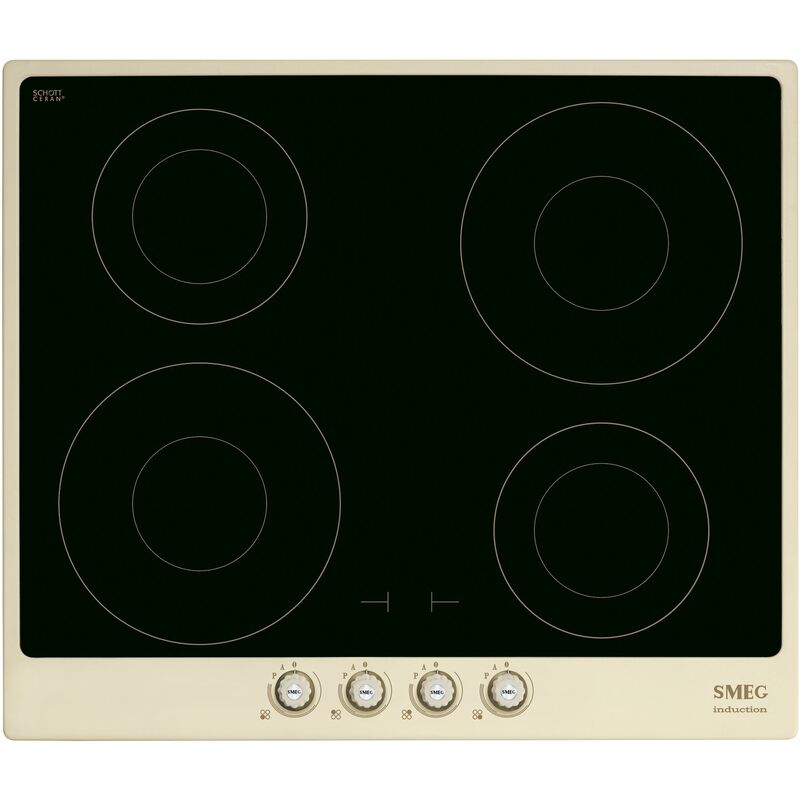 60cm Cortina Induktionskogeplade m. Ramme, Creme