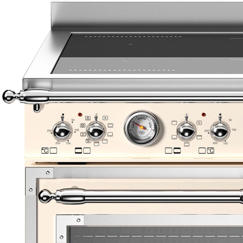 HER95I2EAVT Heritage Induksjonskomfyr med dobbeltovn 90 cm, Cremehvit