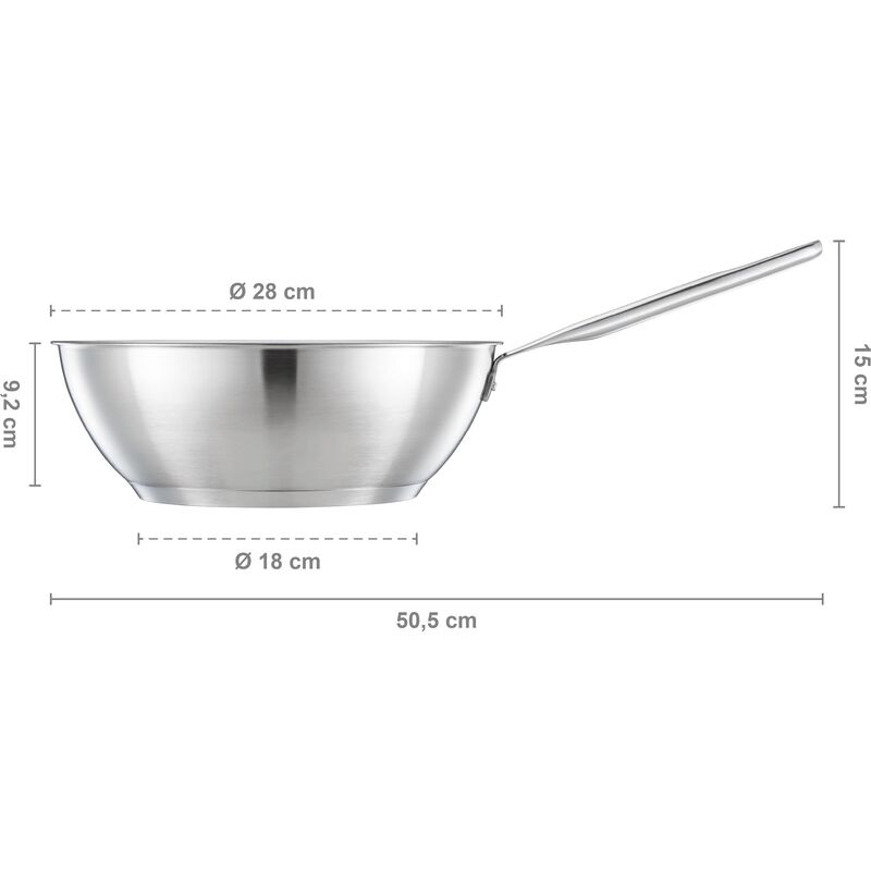All Steel wok 28 cm