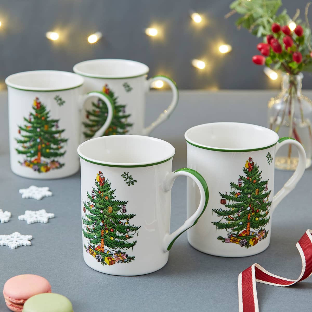 Christmas Tree mugg 4-pack