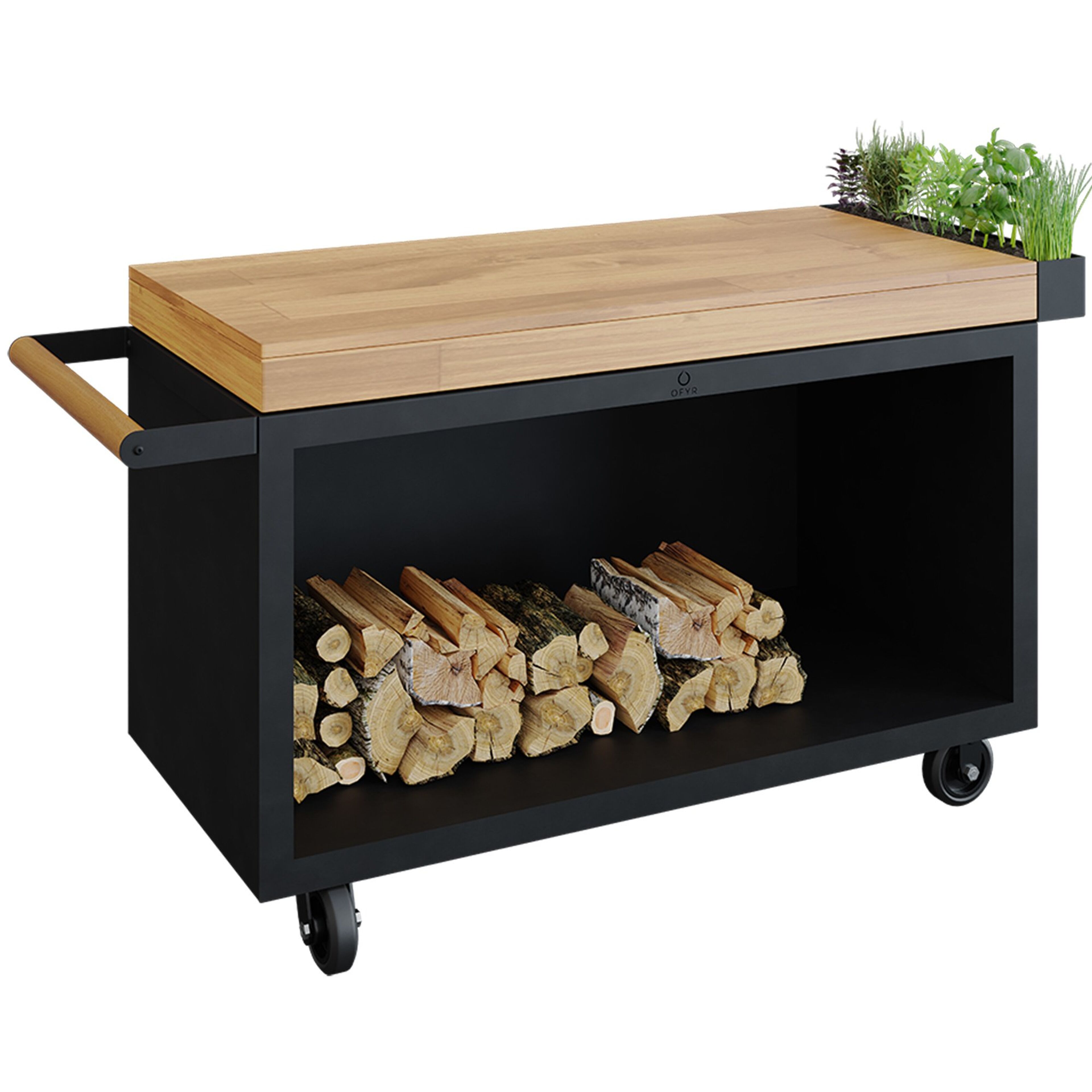 Arbetsbord till utekök 135 PRO TW, svart