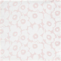 Mini Unikko serviet, hvid/rosa