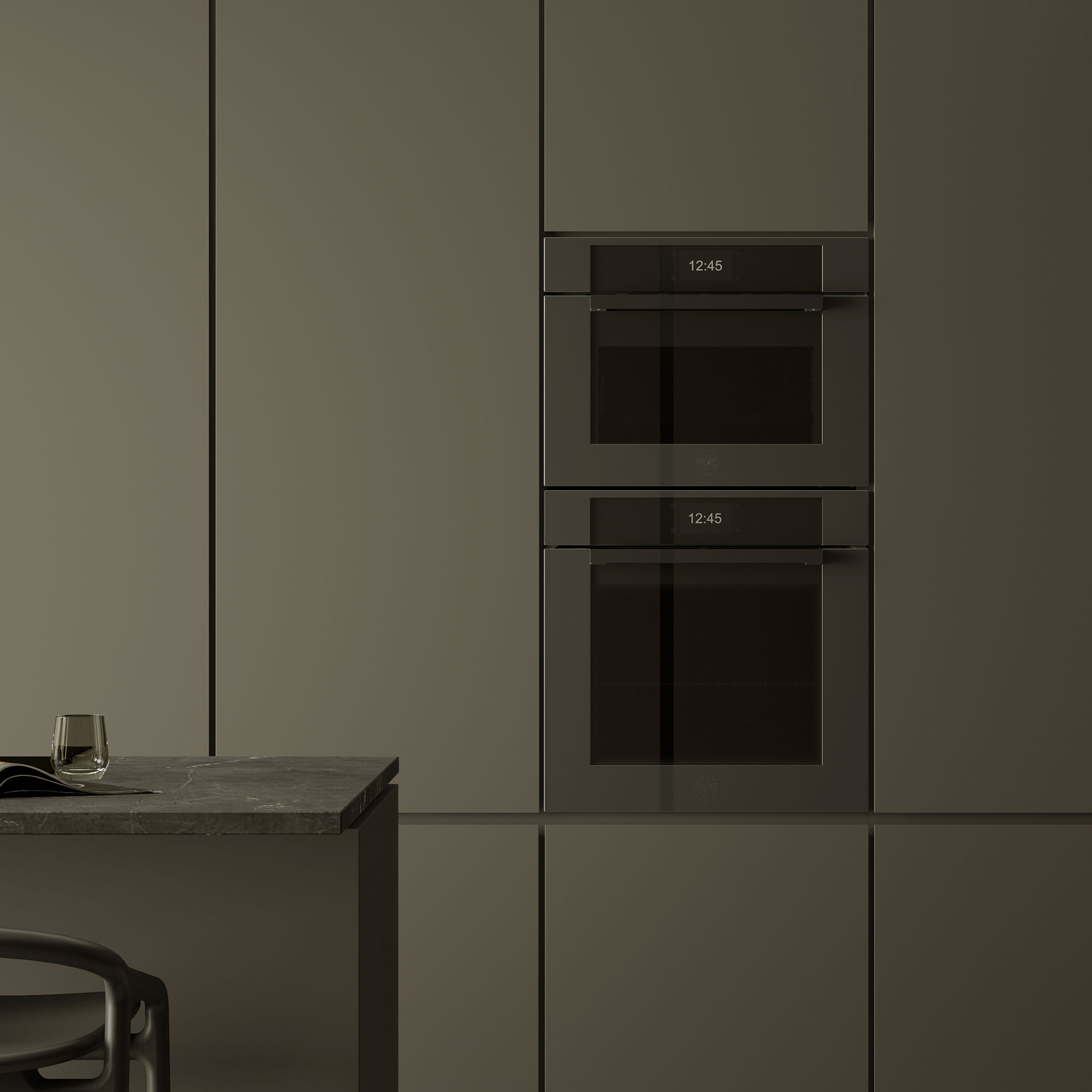 FMOD4077MTS3 Modern kombiovn med mikrobølgefunktion, obsidian