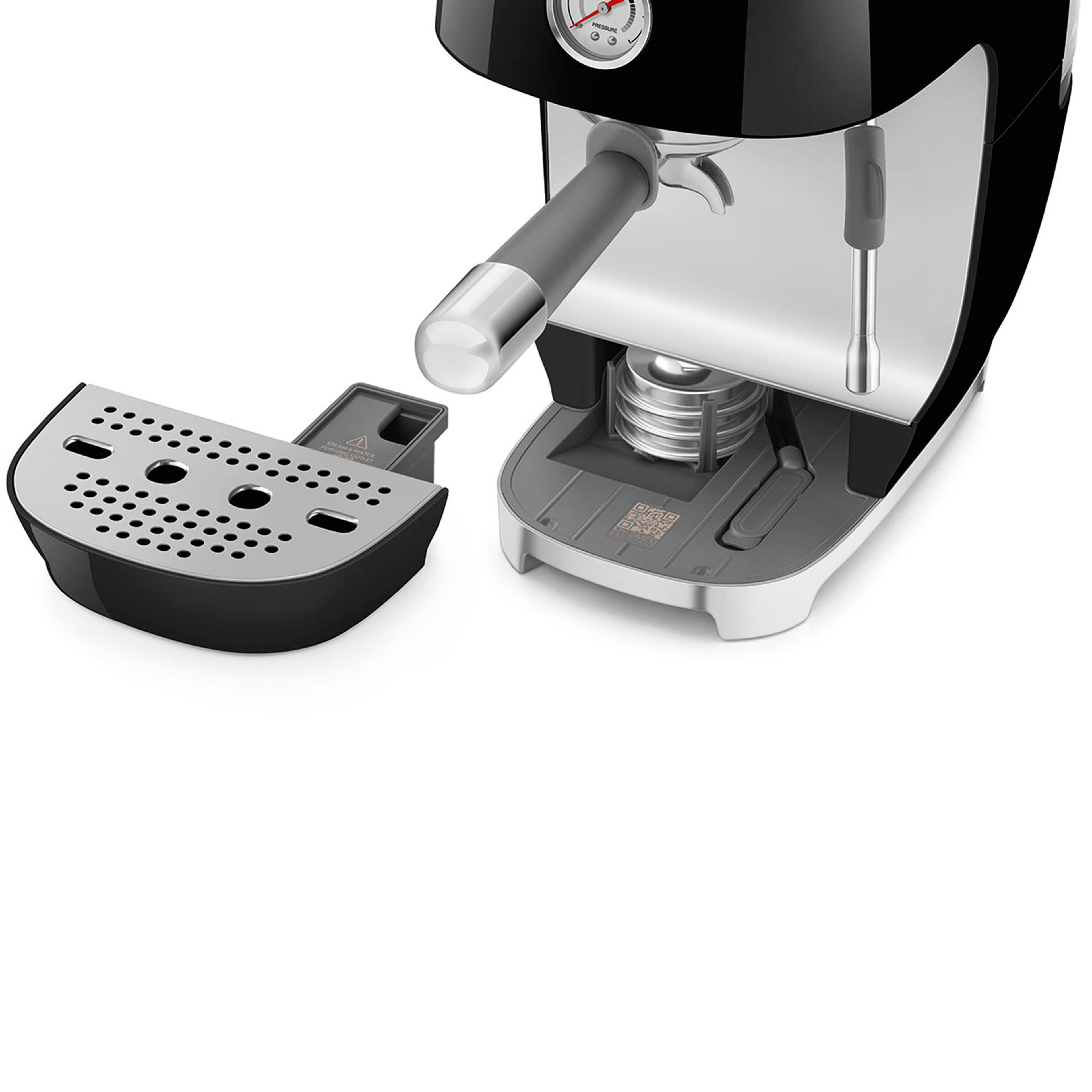 Manuell espressomaskin med Cold Brew, svart