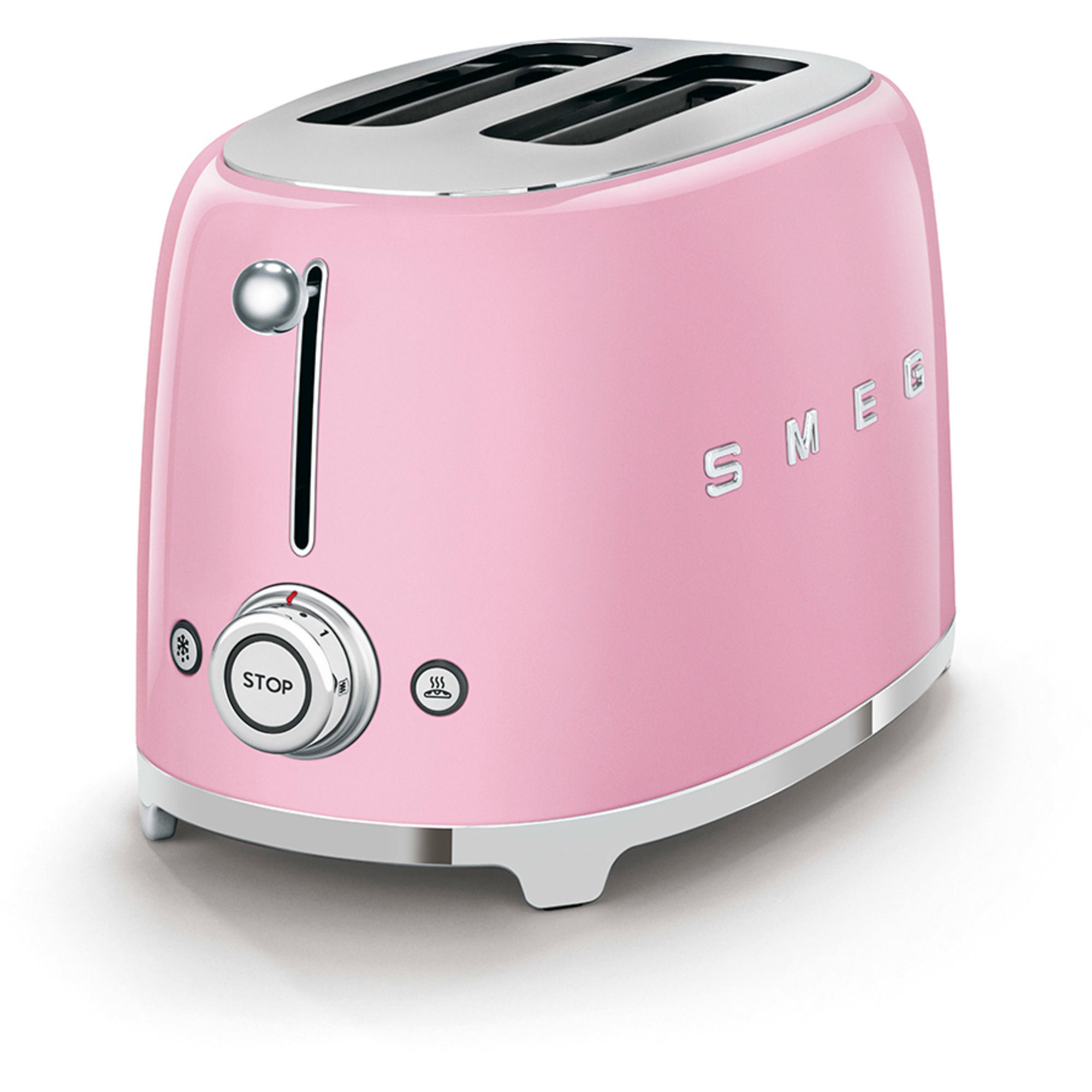 Alternativ bild 1 för Smeg Brödrost 2 Skivor Rosa