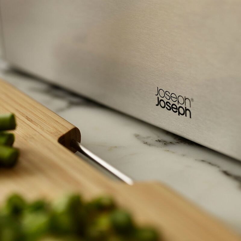 Folio skærebrætssæt bambus/stål, 4 dele