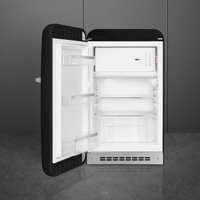 FAB10LBL6 jääkaappi pakastelokerolla, musta