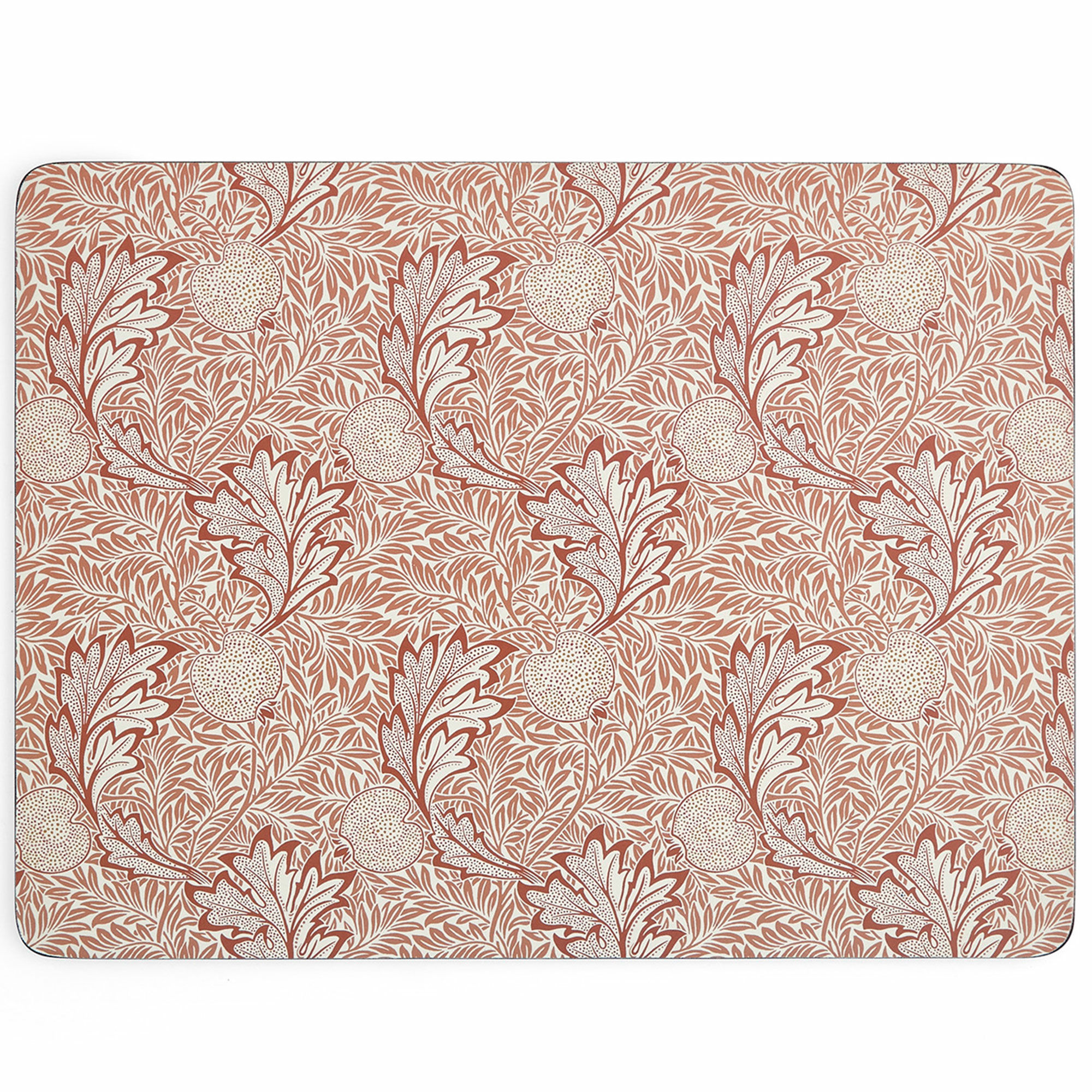 Spode Morris og Co Apple bordbrikker 40×30 cm 4-pakning, rød