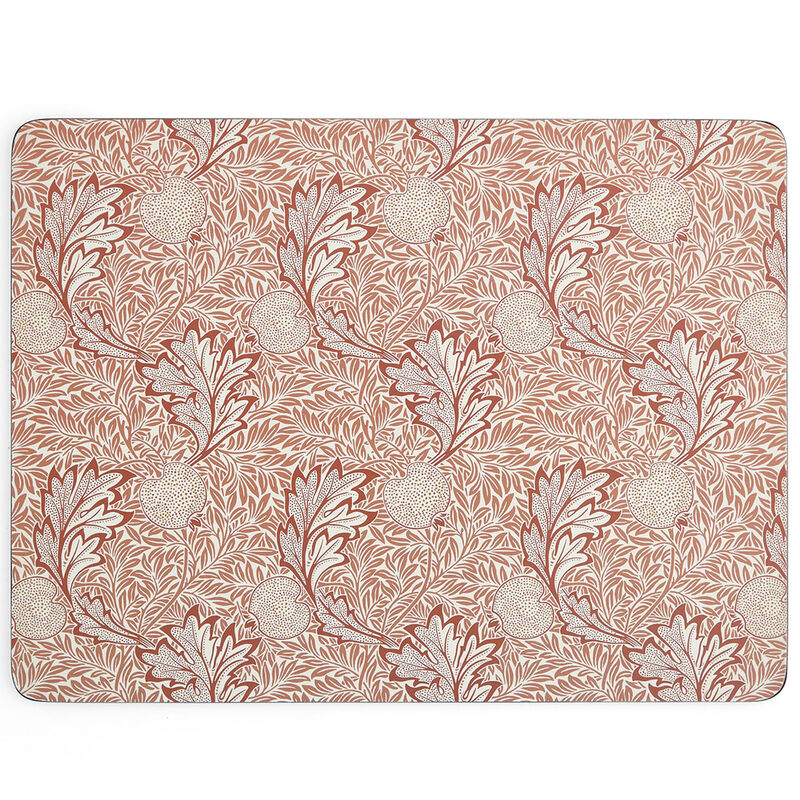 Spode Morris & Co Apple bordbrikker 40x30 cm 4-pakning, rød