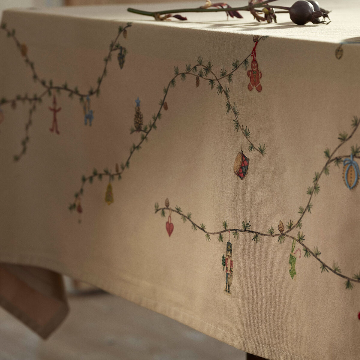 Kähler Hammershøi Christmas Juledug 150x370 cm, sand