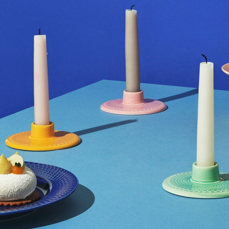 Color ljusstake, gul