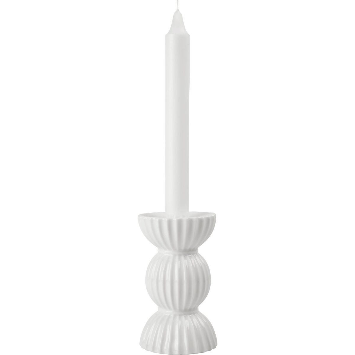 Tura värmeljusstake, 14 cm, vit