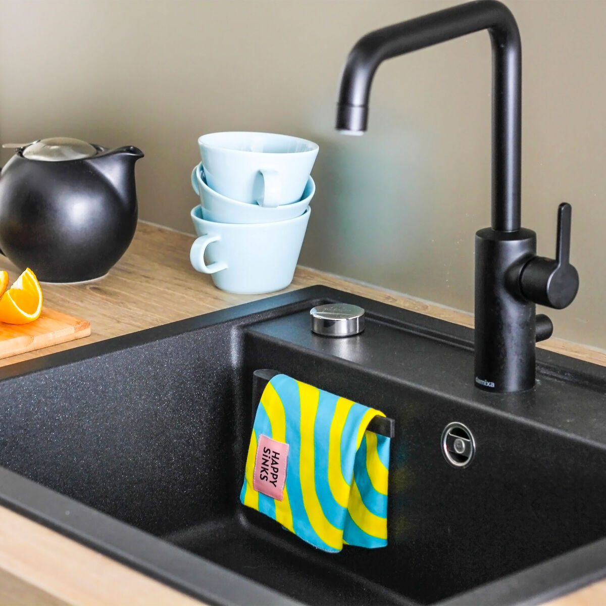 Disktraseholder med magnet, svart