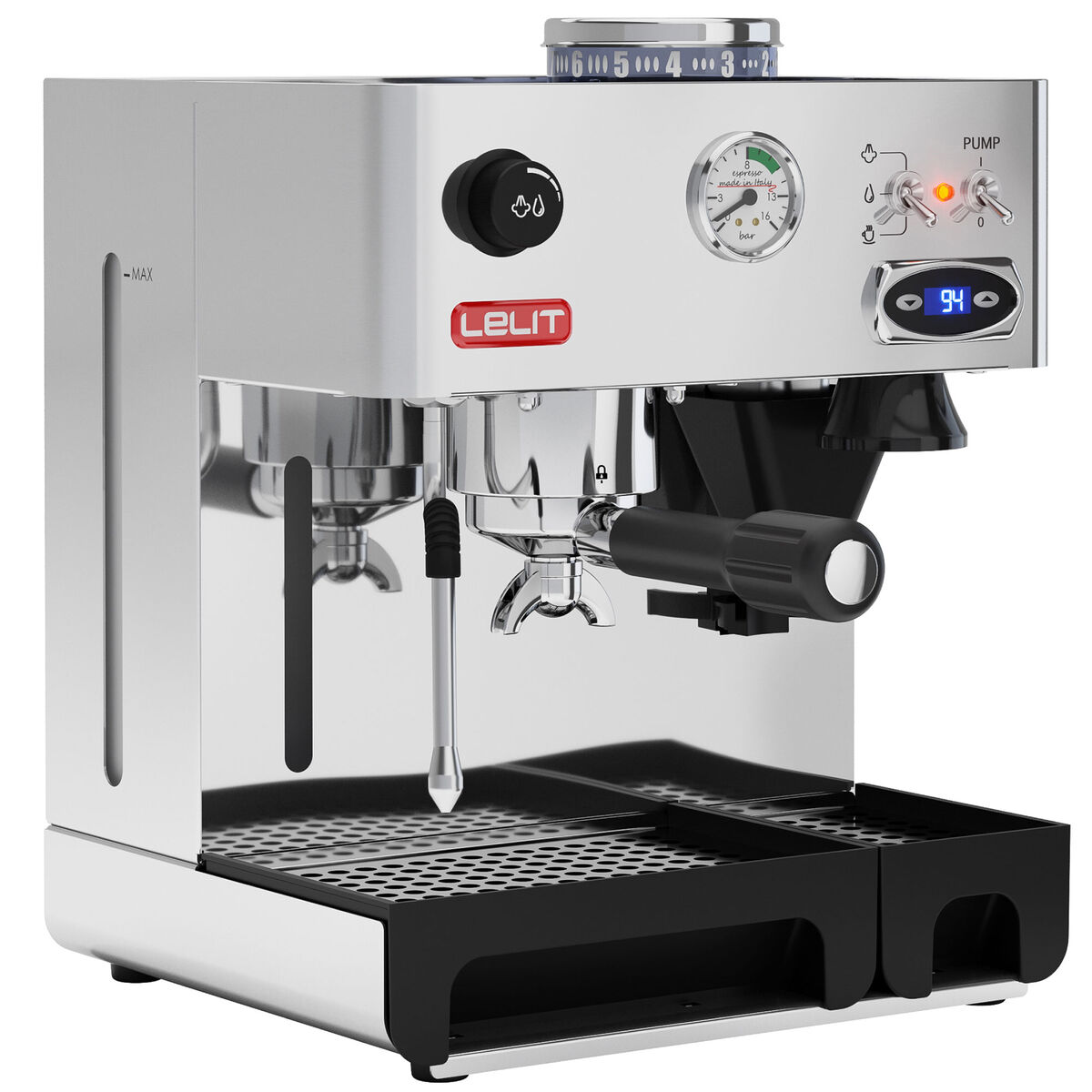 PL042TEMD Anita espressomaskin, rostfritt stål