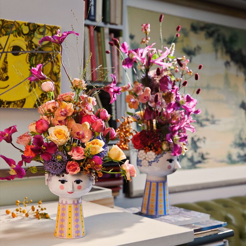 Eva blomsteroppsats Ø15,5, rosa