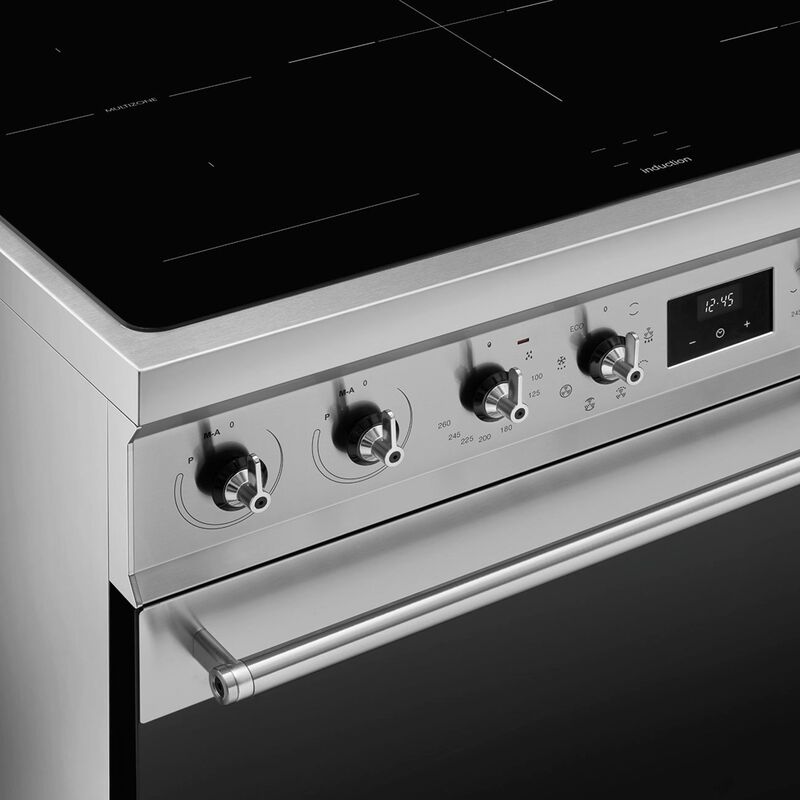 C92IMMB2 Induksjonskomfyr med 2 ovner Classic 90 cm, rustfritt stål