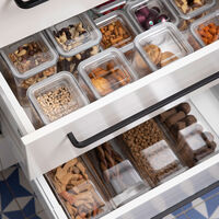 Kvadratiska Förvaringsburkar 5 pack