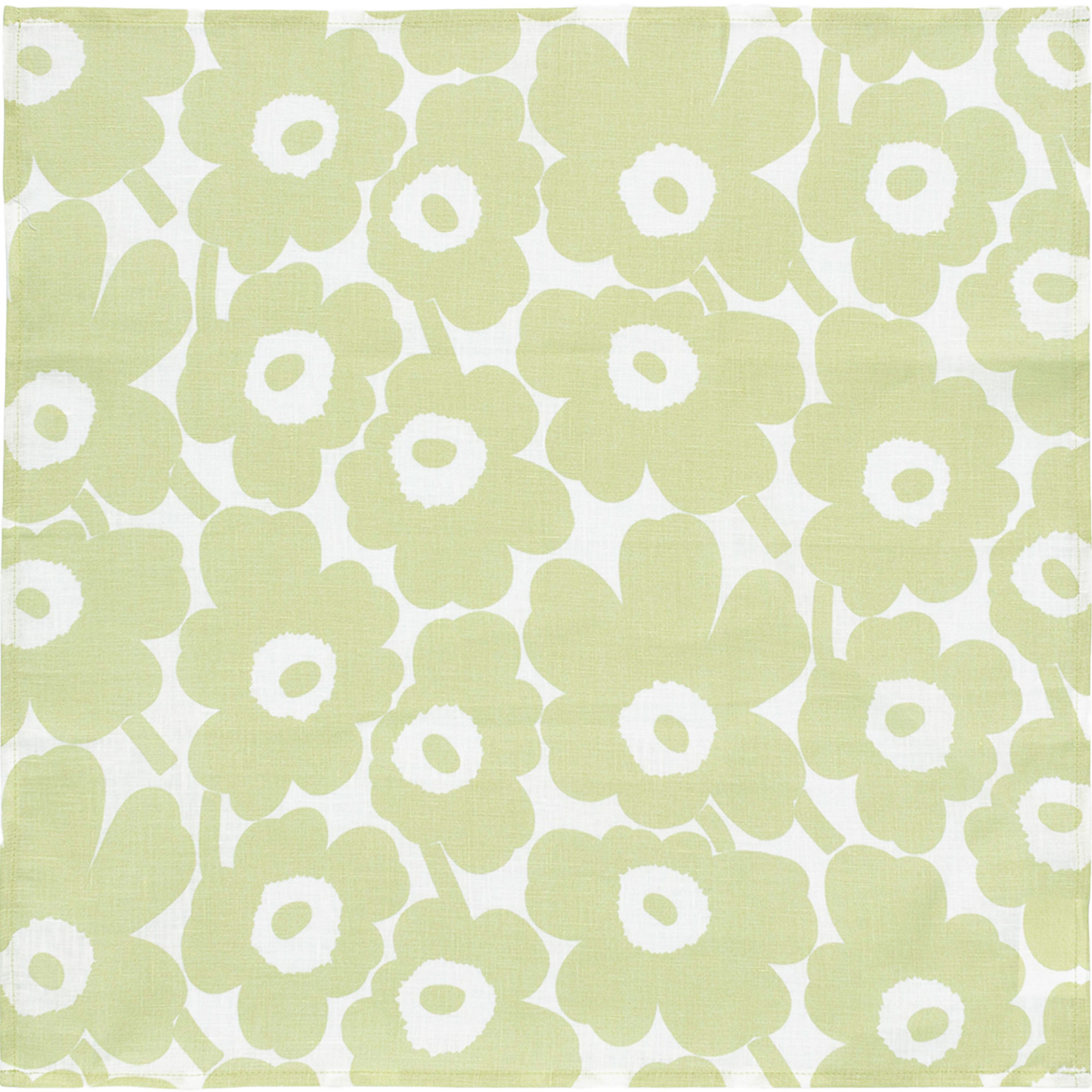 Mini Unikko tekstilserviett, pære/hvit