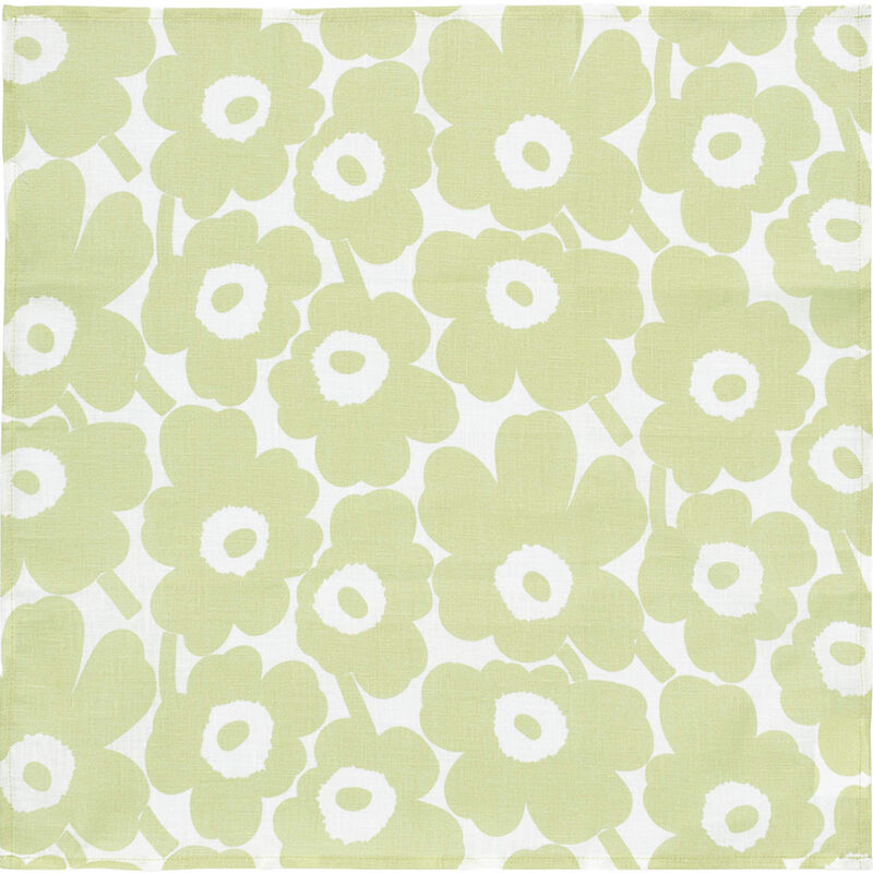 Mini Unikko tekstilserviett, pære/hvit