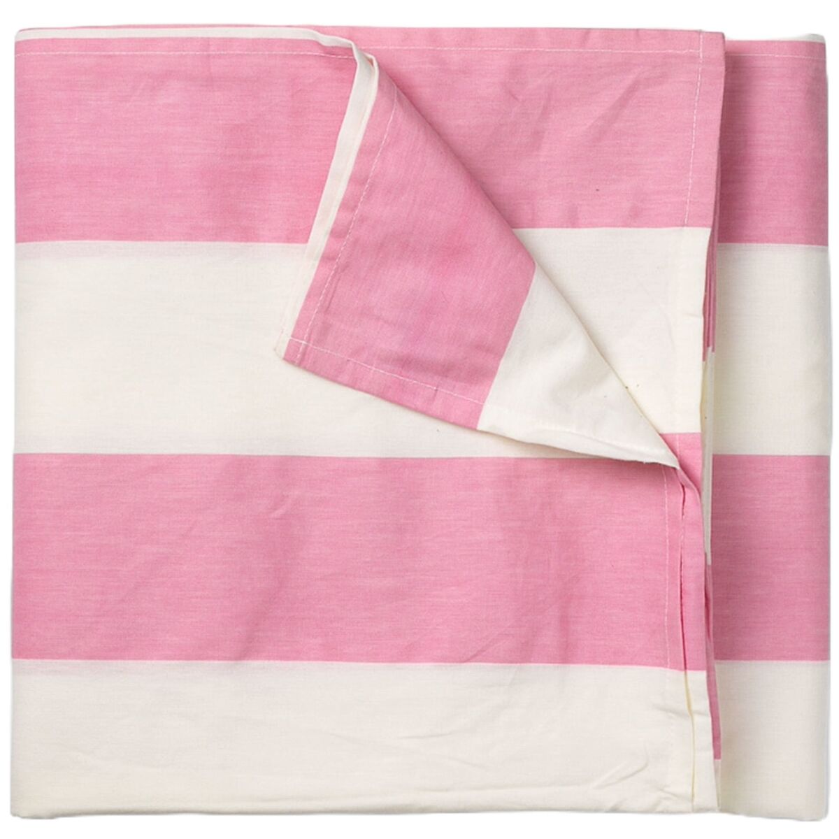Gaia duk 180x145 cm, rosa/hvit