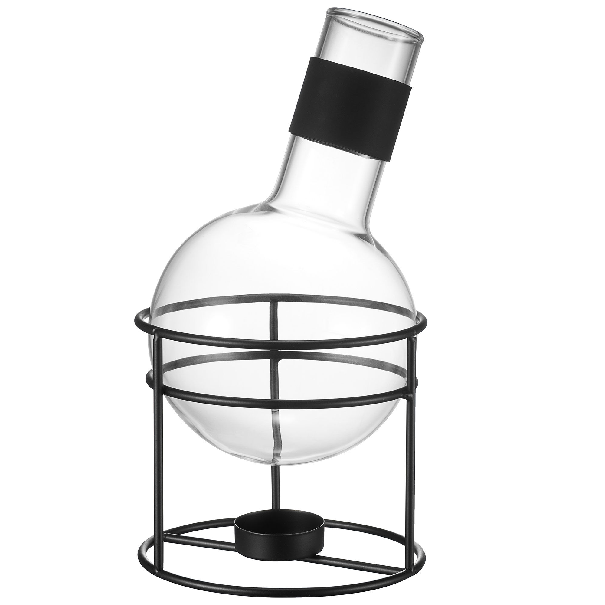 Dorre Glora gløggkolbe 1,3 liter, glas/sort