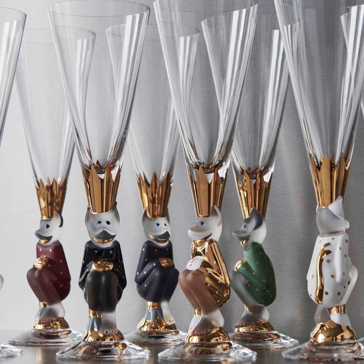 Champagneglas The Sparkling Devil 19 cl, guld