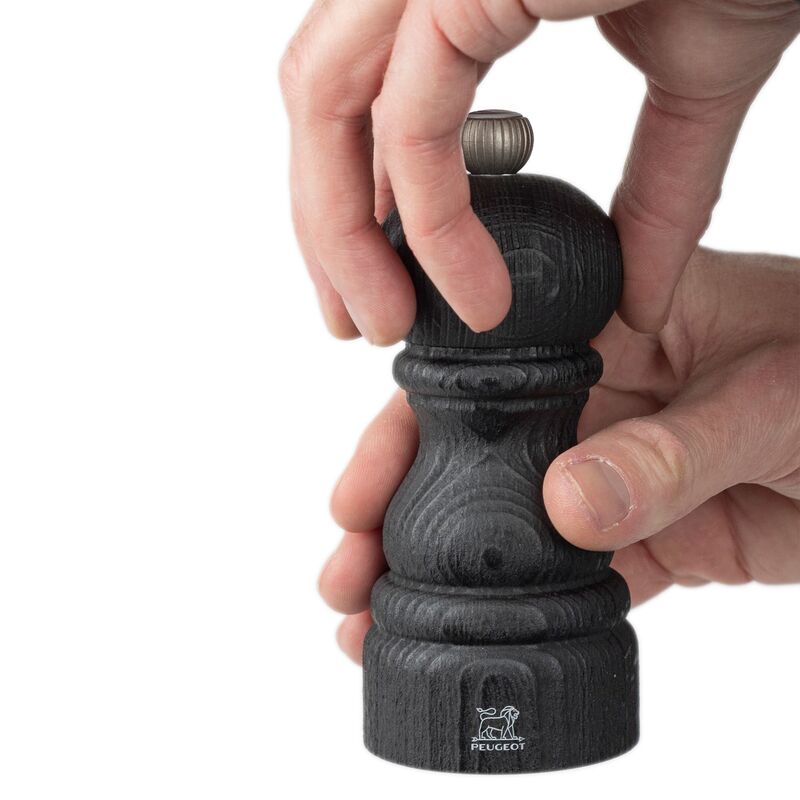 Paris Nature saltkvarn, black, 12 cm